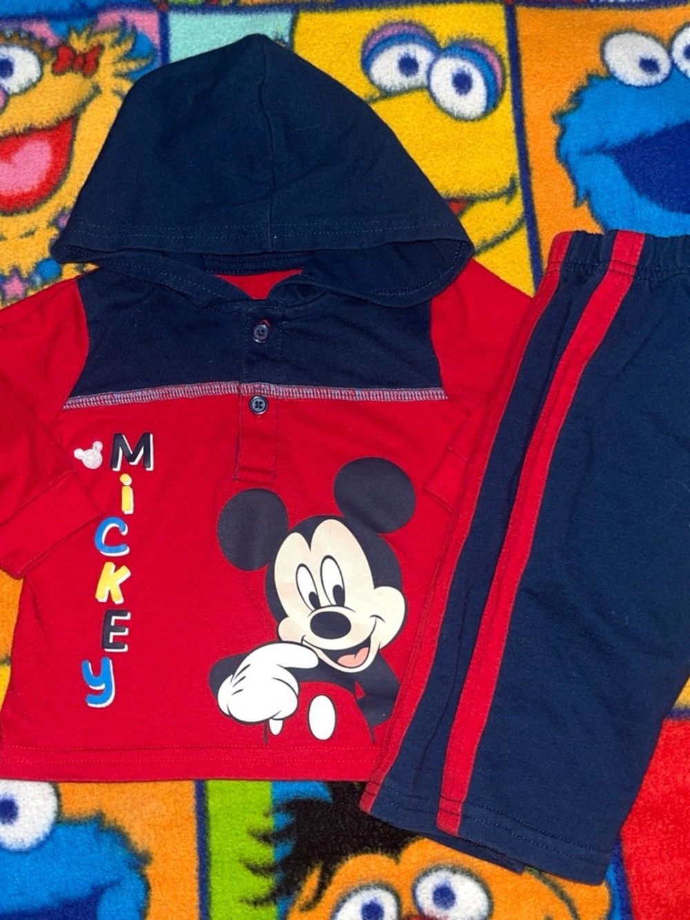 Disney Baby Navy and Teal Infant Top
